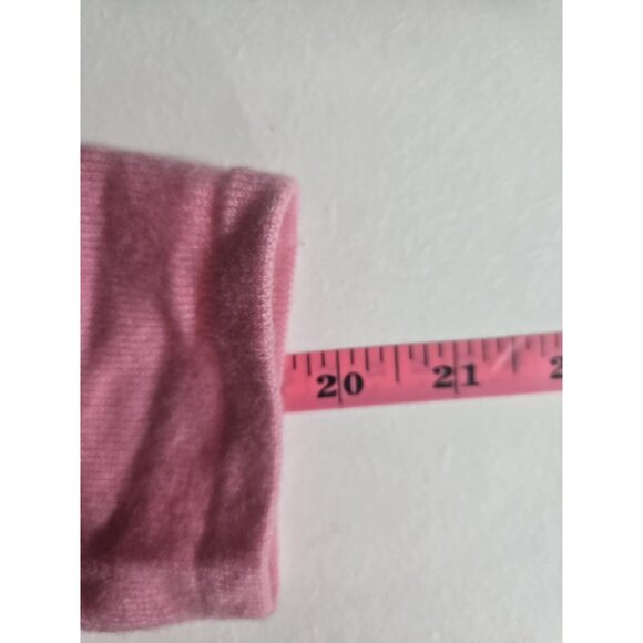 Women's Queen of Scots Quality 100% Cashmere Pink Sweater, Size S - Picture 7 of 8